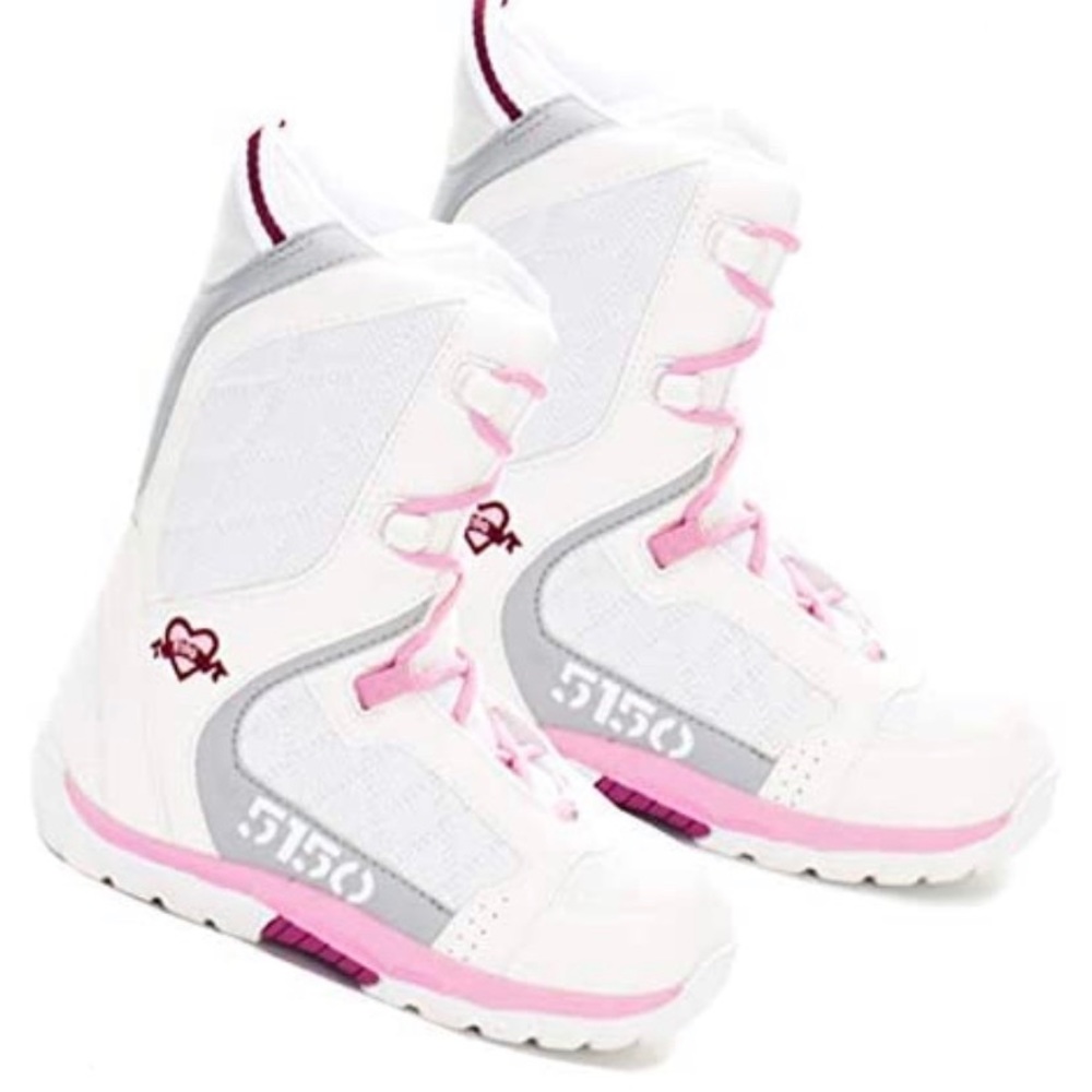 Kids White and Pink 5150 Shoes